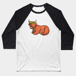 Highland coo Baseball T-Shirt